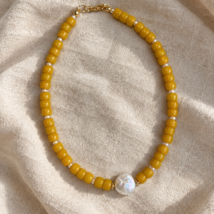 yellow beads