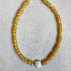 yellow beads