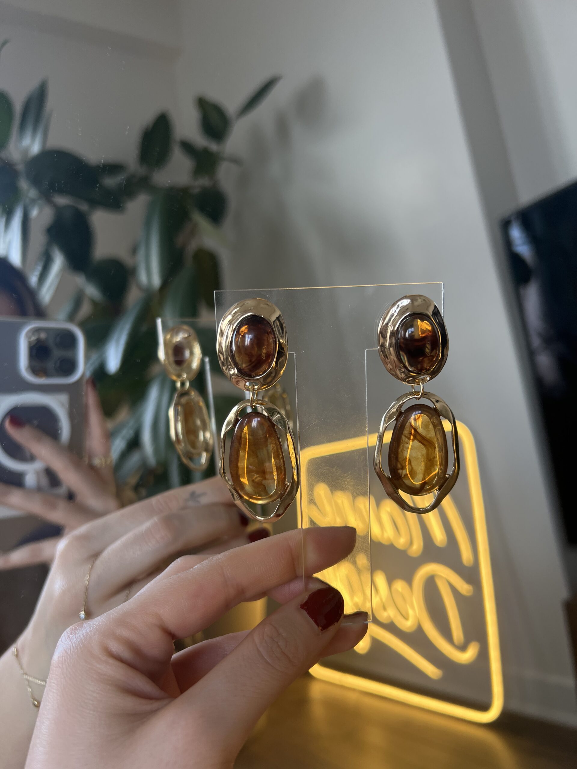 amber drop earrings amber drop earrings